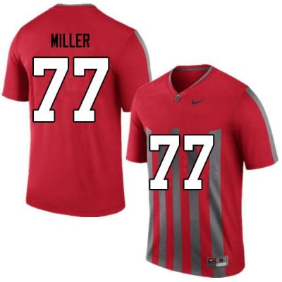 NCAA Ohio State Buckeyes Men's #77 Harry Miller Retro Nike Football College Jersey HLZ7245OZ